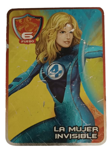 Tarjeta Marvel Heroes Marinela La Mujer Invisible Mlct (Usado)