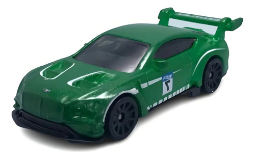 Hotwheels 1:64 2018 Bentley Continental Metal Coleccionable Verde