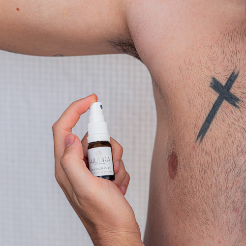 Desodorante Natural Mini Aludra 10ml Vegano Sem Alumínio p/ Axilas Pés e Íntima Não Mancha Roupas Clareia Hidrata Ideal p/ Viagem e Uso Diário com Óleos essenciais