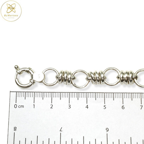 Imagen 6 de 7 de Pulsera Plata Argollas Redondas Chicas Y Grandes