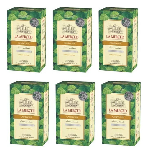 Caja Yerba Mate La Merced Campo Sur 500g X6 Unid.- Dh Tienda