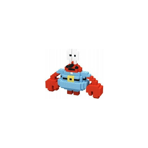 Mini Bloques Armables Figura De Don Cangrejo 3d Armable