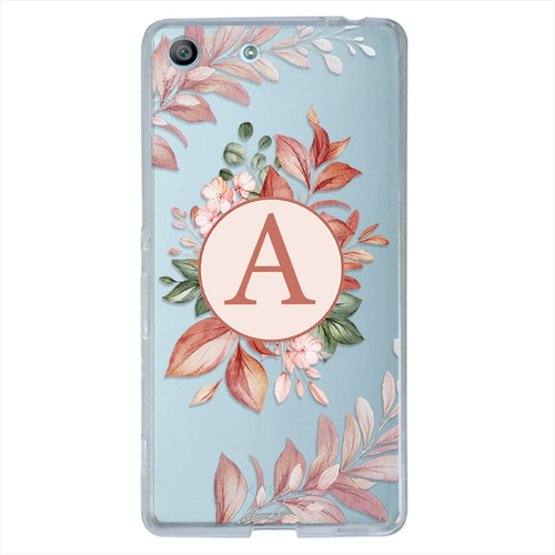 Funda Sony Xperia Flores Antigolpes  Con Tu Inicial