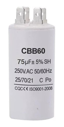 Capacitor Marcha Condensador Para Bomba De Agua 75uf 250vac