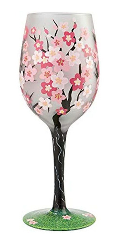 Enesco Designs By Lolita Cherry Blossom Artisan Copa De Vino