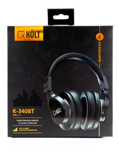 Auriculares Inalámbricos Bluetooth 5.0 Kolt K 340 Bt Negro