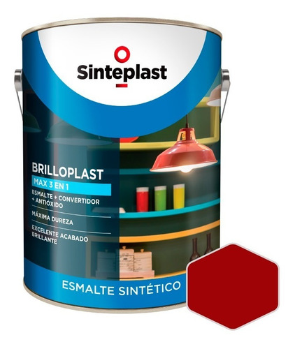 Brilloplast Max Esmalte Convertidor 3 En 1 Sinteplast | 4lts