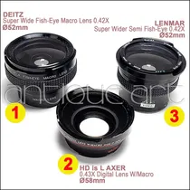 Comprar A64 Lente Ø 52mm 58mm Angular Ojo Pez Macro Venta X Unidad!!
