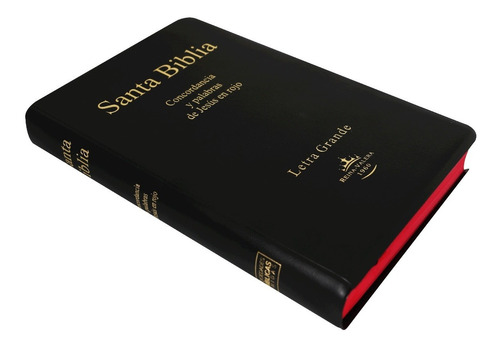 Imagen 4 de 5 de Biblia Rvr1960 Letra Grande Pasta Vinil Color Negro