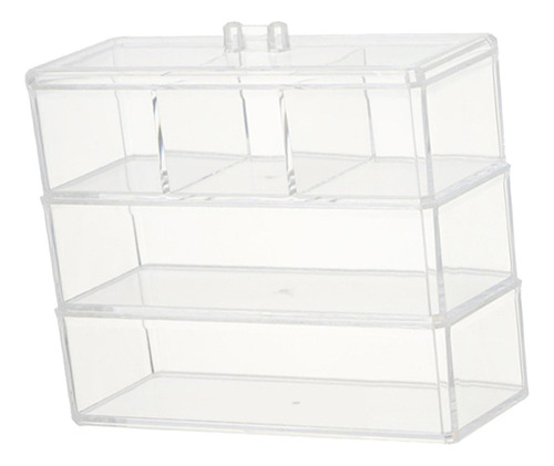 Caja De Almacenamiento Contenedor De Maquillaje Transparente