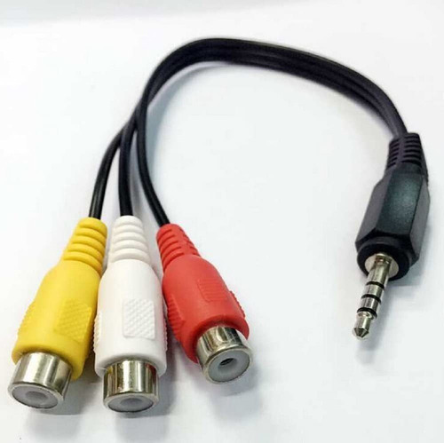 Cable Plug 3.5mm Macho A 3 Rca Hembra Audio Vídeo