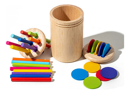 A Juguetes Didácticos Montessori De Madera Para Emparejar