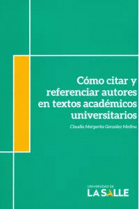 Libro Cómo Citar Y Referenciar Autores En Textos Académicos