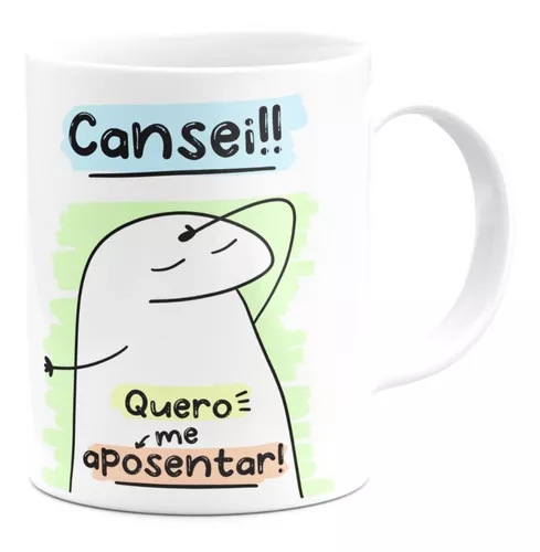 Caneca Flork Meme Pensaram Que eu Estava Na Pior