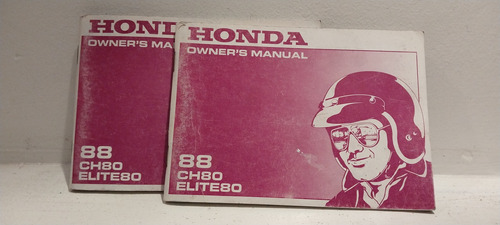 Manual Honda Elite 80 Año 88 Original
