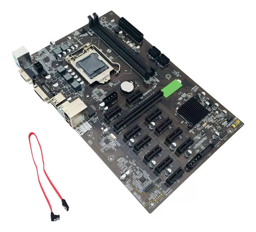 Tarjeta Gráfica B250 Btc Mining Motherboard Lga 1151 Ddr4 12