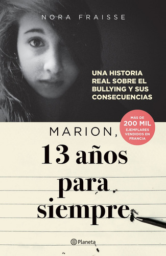 Imagen 1 de 1 de Marion, 13 Años Para Siempre Libro Nuevo Nora Fraisse