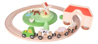 Tren De Granja En Madera Classic World