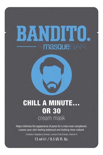 Mascarilla Facial de Arcilla Masque Bar Bandito Chill A Minute 15ml