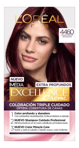 Tinte Para Cabello Excellence L'oréal Paris Tono 4460