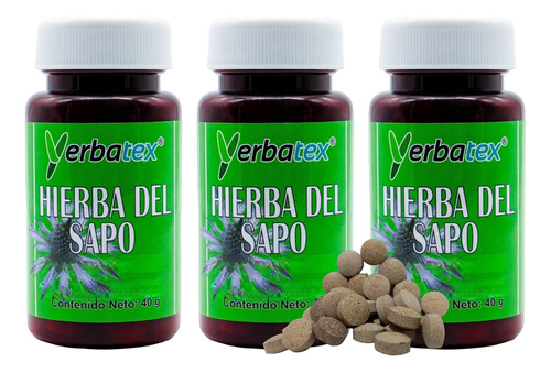 Pack 3 Té De Hierba Del Sapo Envase Con 100 Piezas C/u