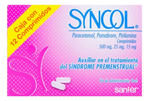Syncol Comprimidos 25 Mg/500 Mg/15 Mg, 12 Comprimidos