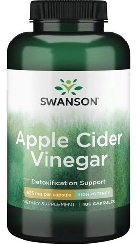 Vinagre De Sidra De Manzana Alta Potencia 625mg 180 Cápsulas