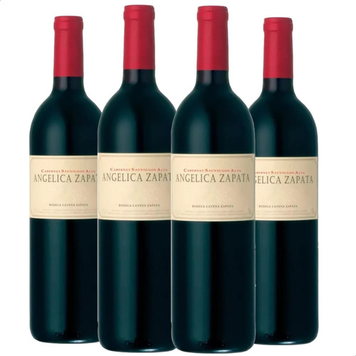 Vino Angelica Zapata Cabernet Sauvignon 750ml Tinto X4