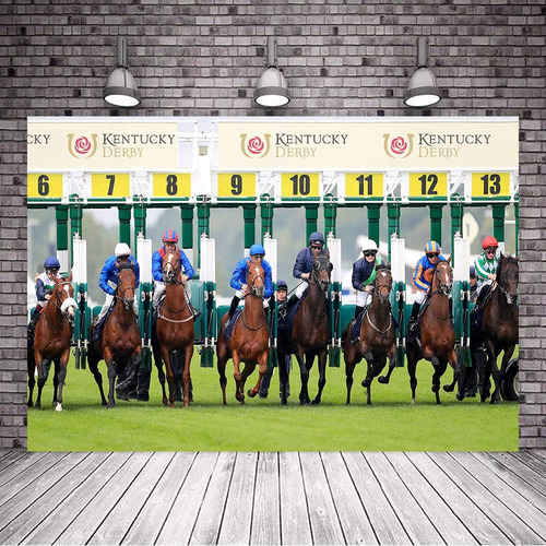 The Kentucky Derby Zyvv0958 - Fondo De Carrera De Caballos P