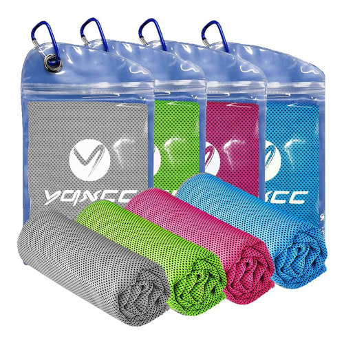 Yqxcc 4 Pack Cooling Towel (40 X12 ) Cool Cold Towel For Nec