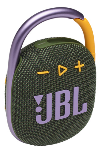 Parlante Jbl Clip 4 Jblclip4 Portátil Con Bluetooth Waterproof Verde