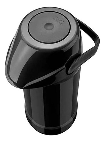 Garrafa Térmica Glt Pressão 1 Litro Preta - Invicta