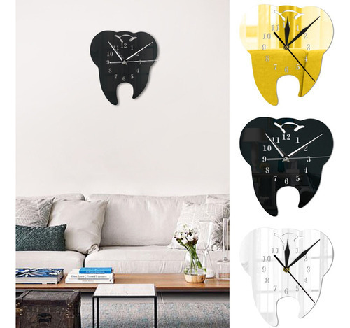 Reloj De Pared Para Odontología Dental Con Efecto Espejo Cor