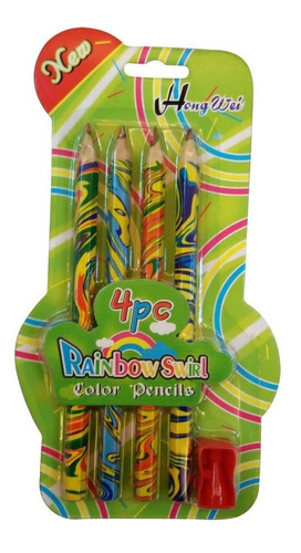Imagen 2 de 8 de Lápices De Colores Niños Multicolor Lápiz Mágico Escolar X4