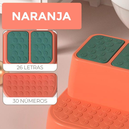 Escalera Antideslizante Infantil Naranja