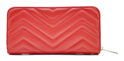 Imagen 4 de 5 de Cartera Hpc Polo Zigzag Logo Metálico Rojo