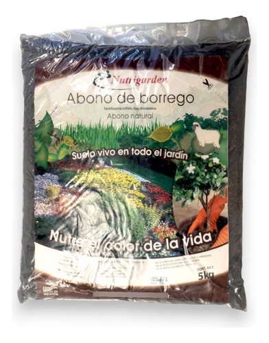 Abono De Borrego, Sustrato Y Abono Orgánico 5kg, Nutrientes