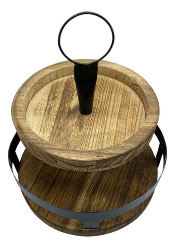 Bandeja Decorativa Madera Para Decorar Tu Hogar Ak2ttred01 Color Marrón Oscuro