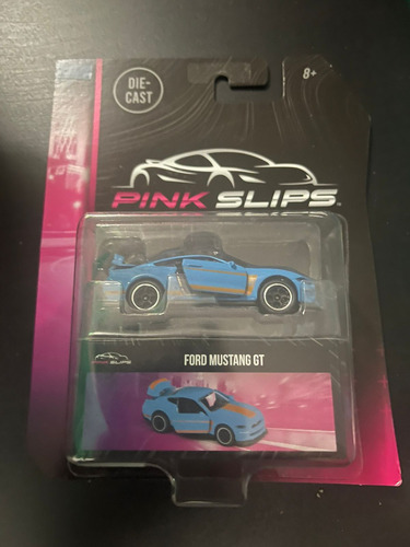 Jada Pink Slips 1:64 - Ford Mustang Gt Color Azul Acero