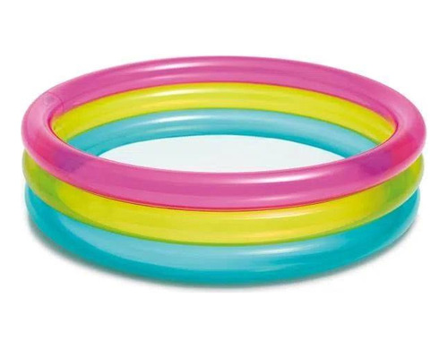 Piscina Inflável Infantil Baby Colorida Intex 63 Litros