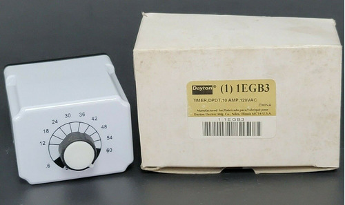 Nib Dayton 1egb3 Time Delay Relay 0.6s-60s Qtt