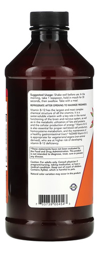 Ultra B-12 Vitamina Complexo B Now Foods 473ml Importado