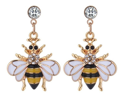 Hermosos Aretes Con Diseño De Abeja