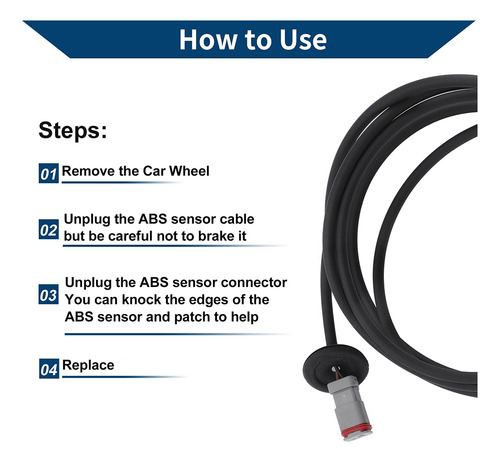 Kyl1 Sensor De Velocidad Ruedas Abs 21247147 4410323860-