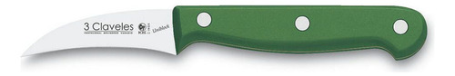 Cuchillo Mondador 6cm M/verde Uniblock 3claveles