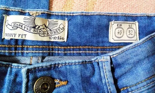 Jean Celio Skinny Hombre T 40 Europeo. Elastizado Grueso