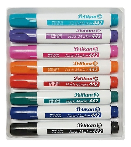 Imagen 3 de 4 de Kit Pelikan: Pizarra Blanca + 8 Marcadores + Borrador