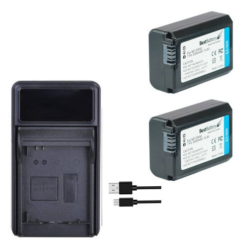 Kit 1x2 Np-fw50 Para Sony Alpha A3000 Nex-5n Slt-a33 A7r A7s