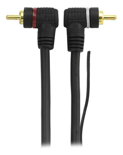 Kit 10 Cabo 2 Rca Macho X 2 Rca Macho Gold Com Fio Terra 5m