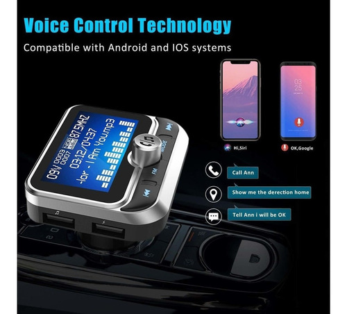 Tohayie - Transmisor Fm Bluetooth Para Coche, Transmisor Blu